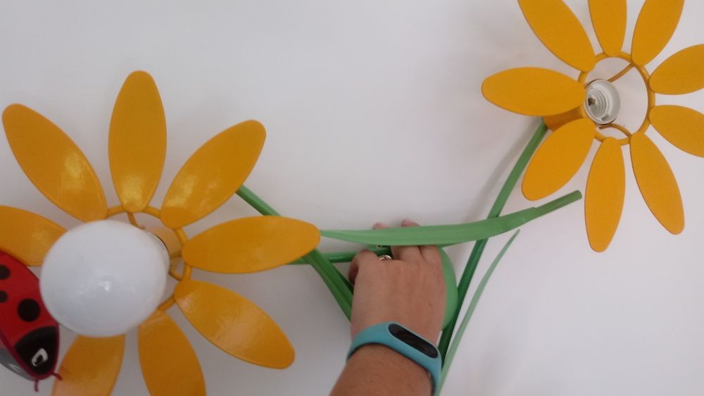 Lampa dziecięca kwiaty żyrandol