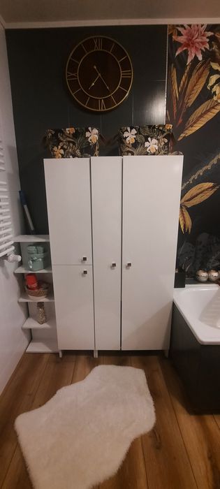 Szafka łazienkowa + słupek + boczna półka