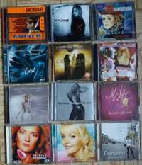 CD диски с музыкой, аудиодиск, компакт диски