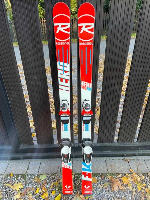 Rossignol HERO GS PRO junior 130cm– 2 sezony, wiązania Rossignol JR 70