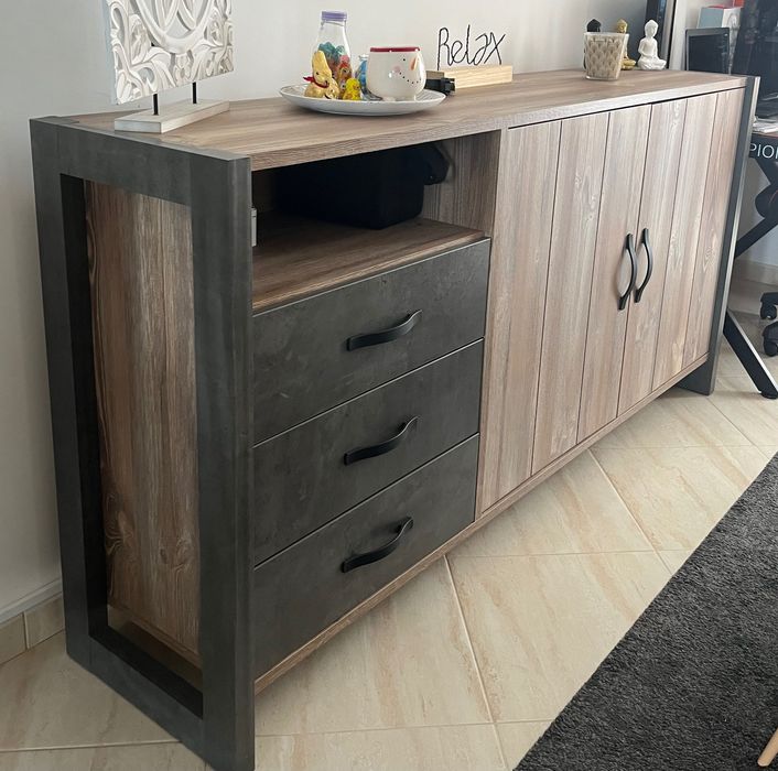 Conjunto móveis de sala - Modelo Industry Conforama