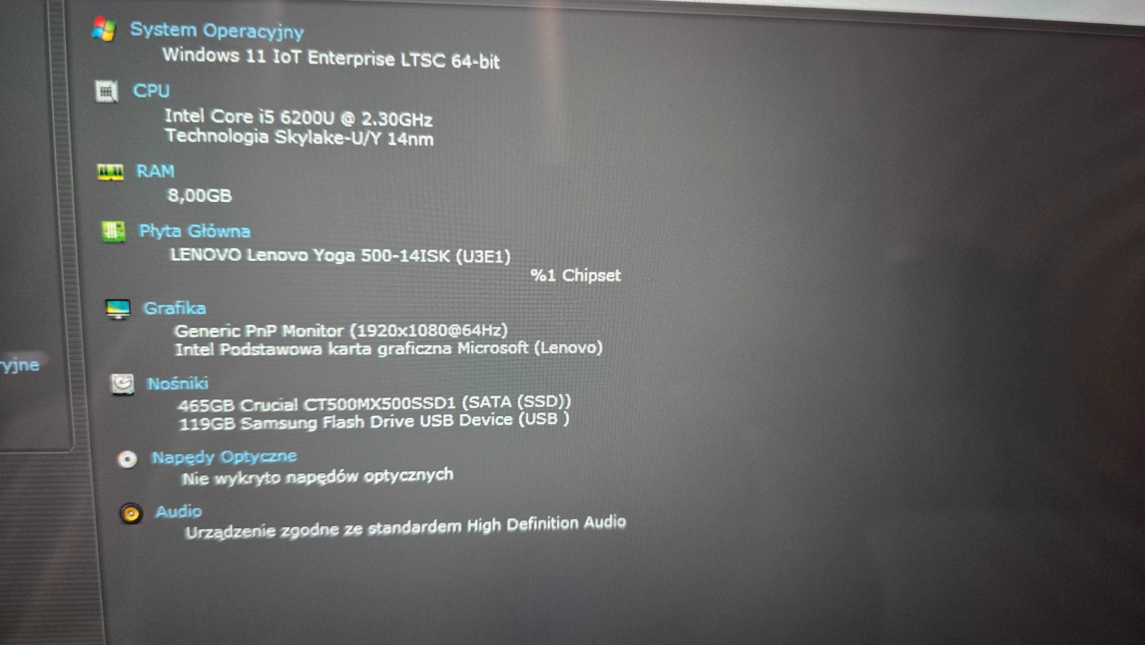Lenovo yoga 15isk