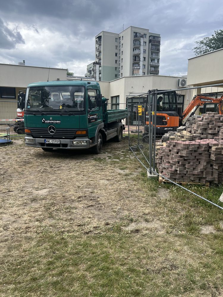 Minikoparka wywrotka koparka transport prace ziemne Otwock Warszawa