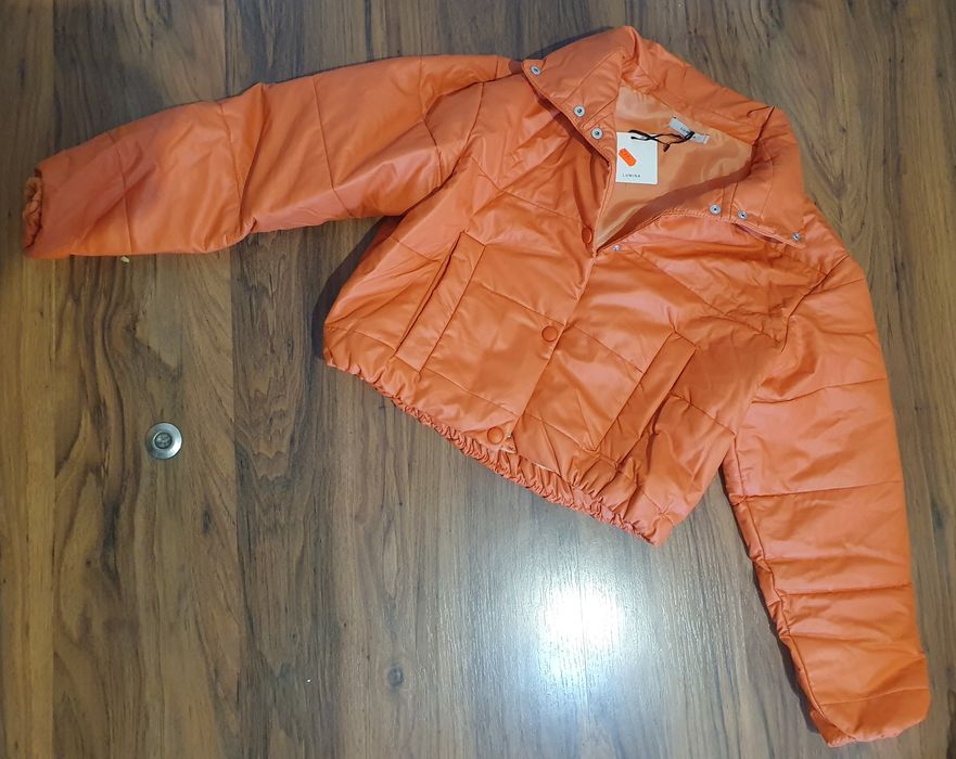 Kurtka Lumina ekoskóra pomarańcz