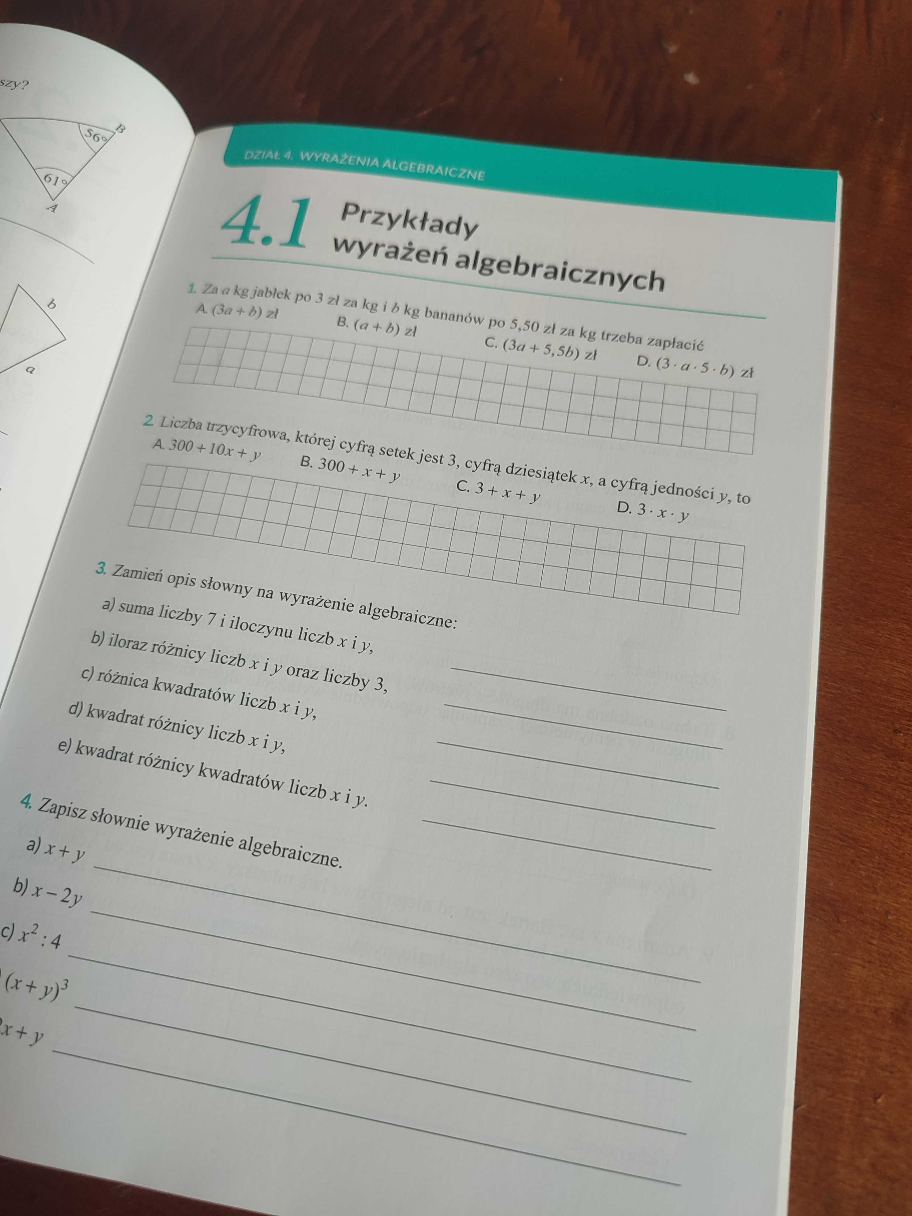 matematyka zeszyt ćwiczeń klasa 7