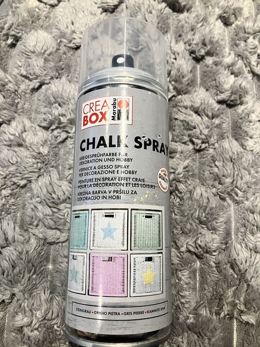 Farba kredowa w sprayu CreaBox Marabu 400 ml – szary, matowy