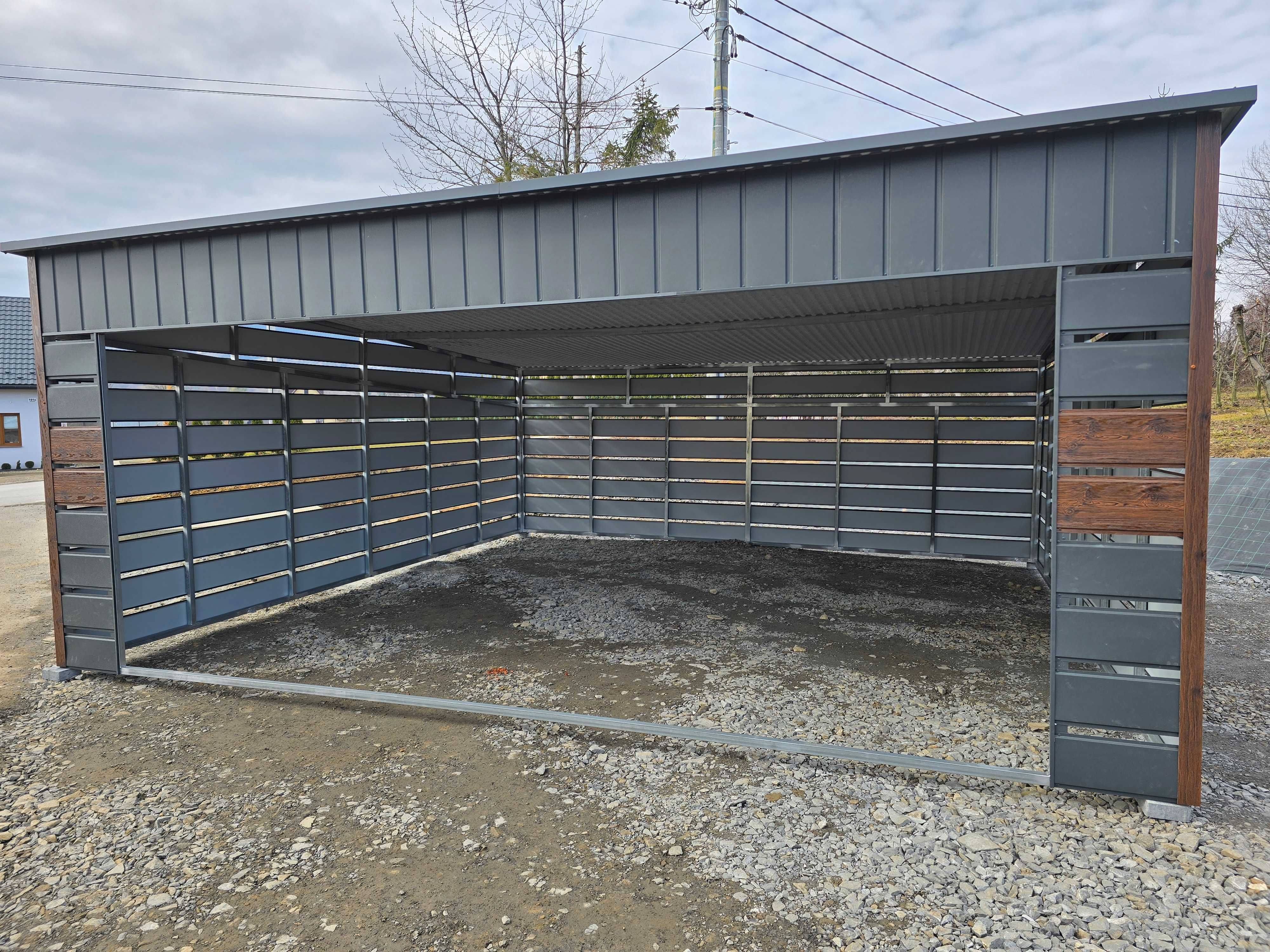 Carport Solidna Konstrukcja Ocynk Każdy Wymiar