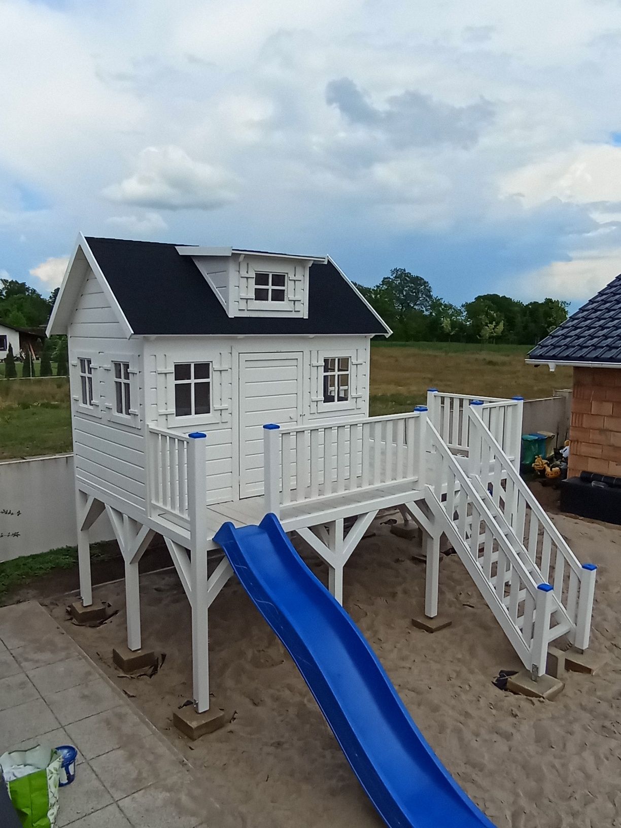 Domek plac zabaw dla dzieci drewniany