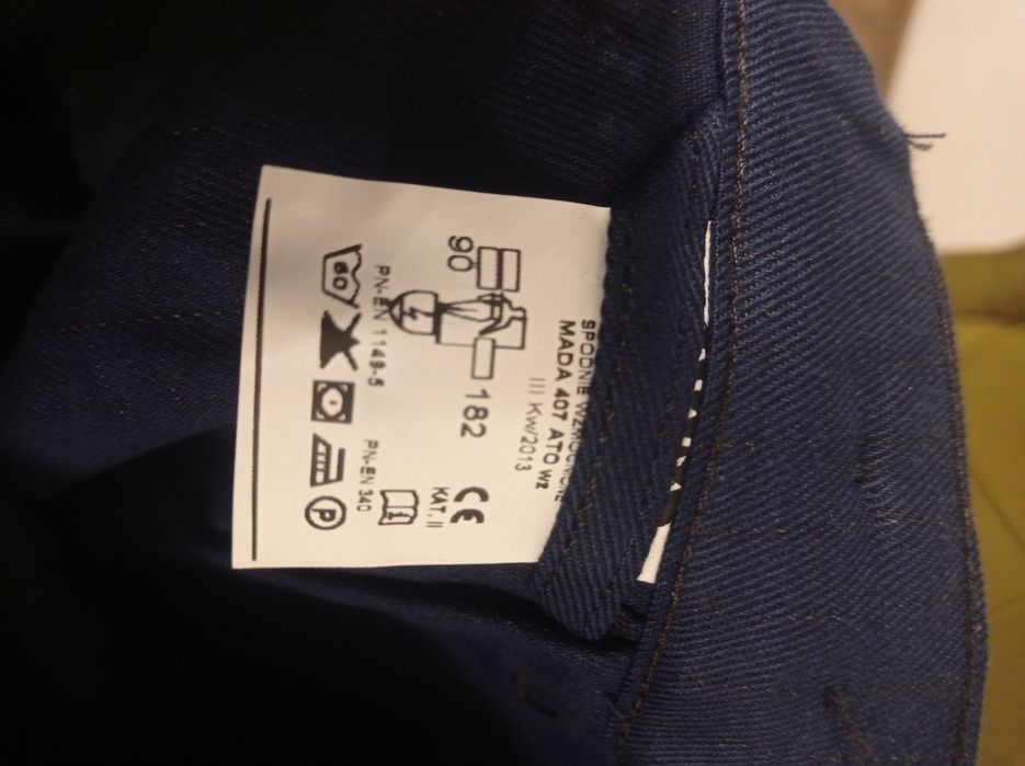 Zestaw 2 szt spodnie robocze granatowe górnicze 94/176