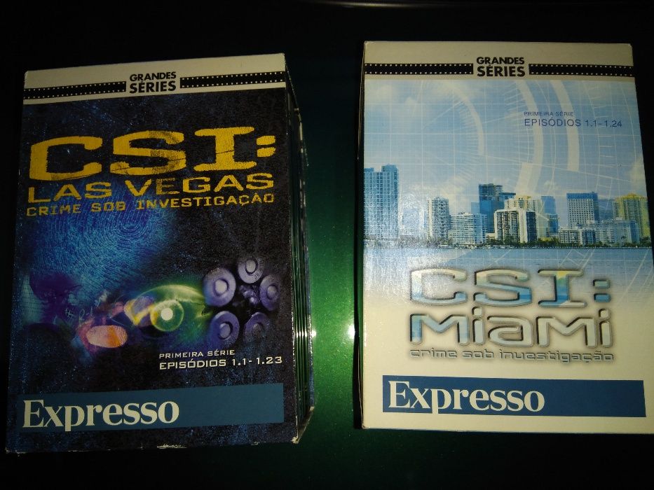 DVDs CSI Miami e Las Vegas