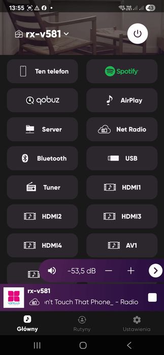 Yamaha  MusicCast Wi-fi BT Atmos RX-V581 Spotify 7.1 Net radio