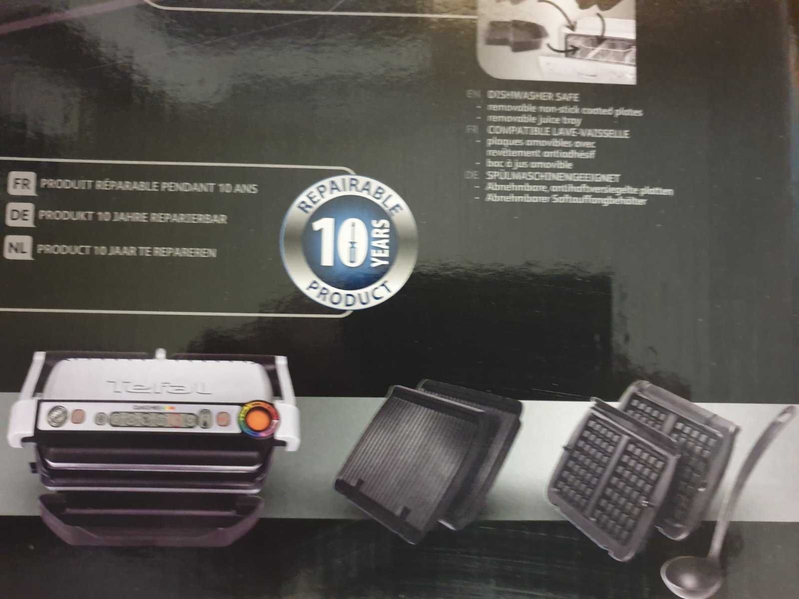 Tefal OptiGrill+ GC716D12 (+ вафельниця й черпак)  Нові в наявності