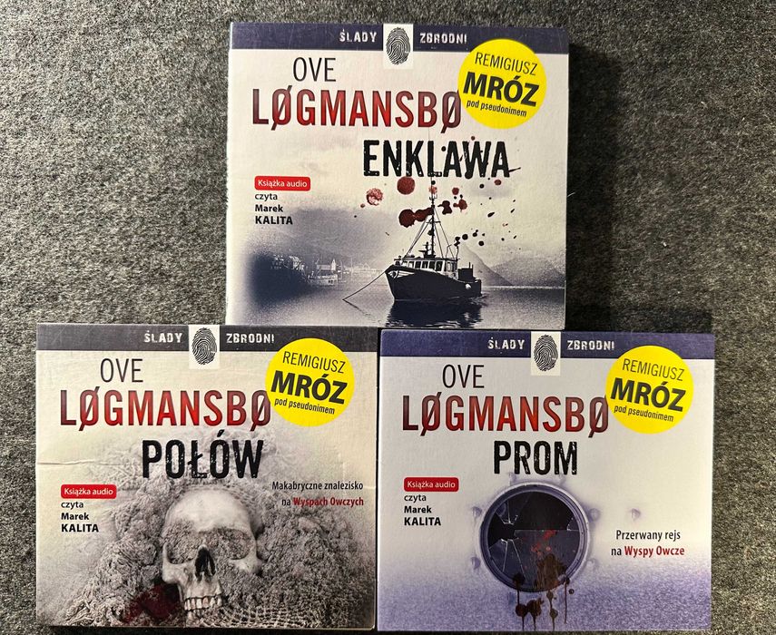 Løgmansbø / Mróz – 3 audiobooki MP3 na CD: Enklawa, Połów, Prom