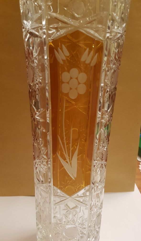 Wazon kryształowy kryształ Julia kolor PRL 33cm