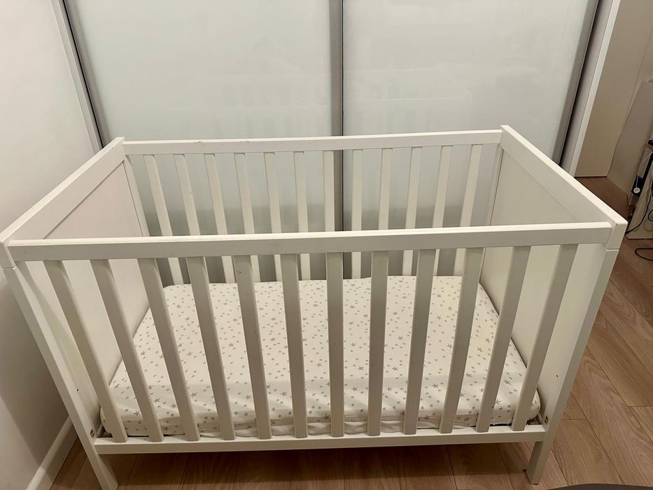 Łóżeczko Sundvik 60x120 + materac "IKEA"