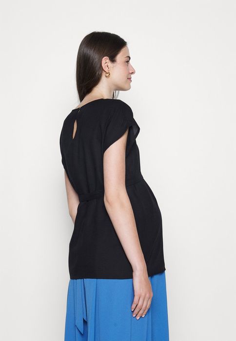 Bluzka ciążowa z wiskozy czarna Mamalicious XL