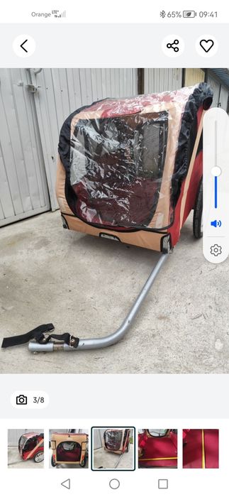 Przyczepka transporter rowerowy dla psa