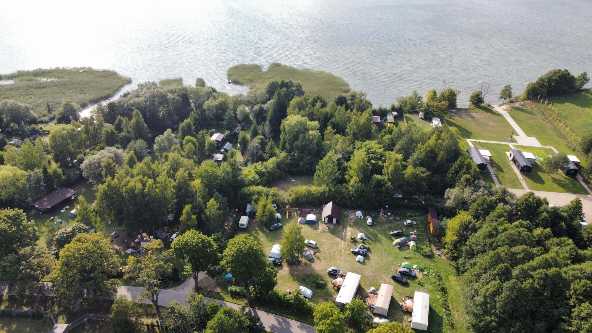 #Domki nad jeziorem Śniardwy #100m od jeziora #Nowe Guty #kemping