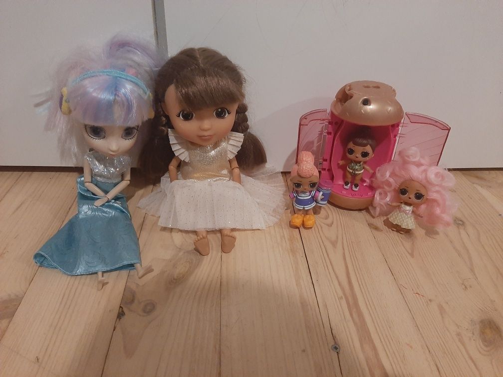 Lol suprise 3 lalki z kapsułą zestaw plus Dora i gratisy