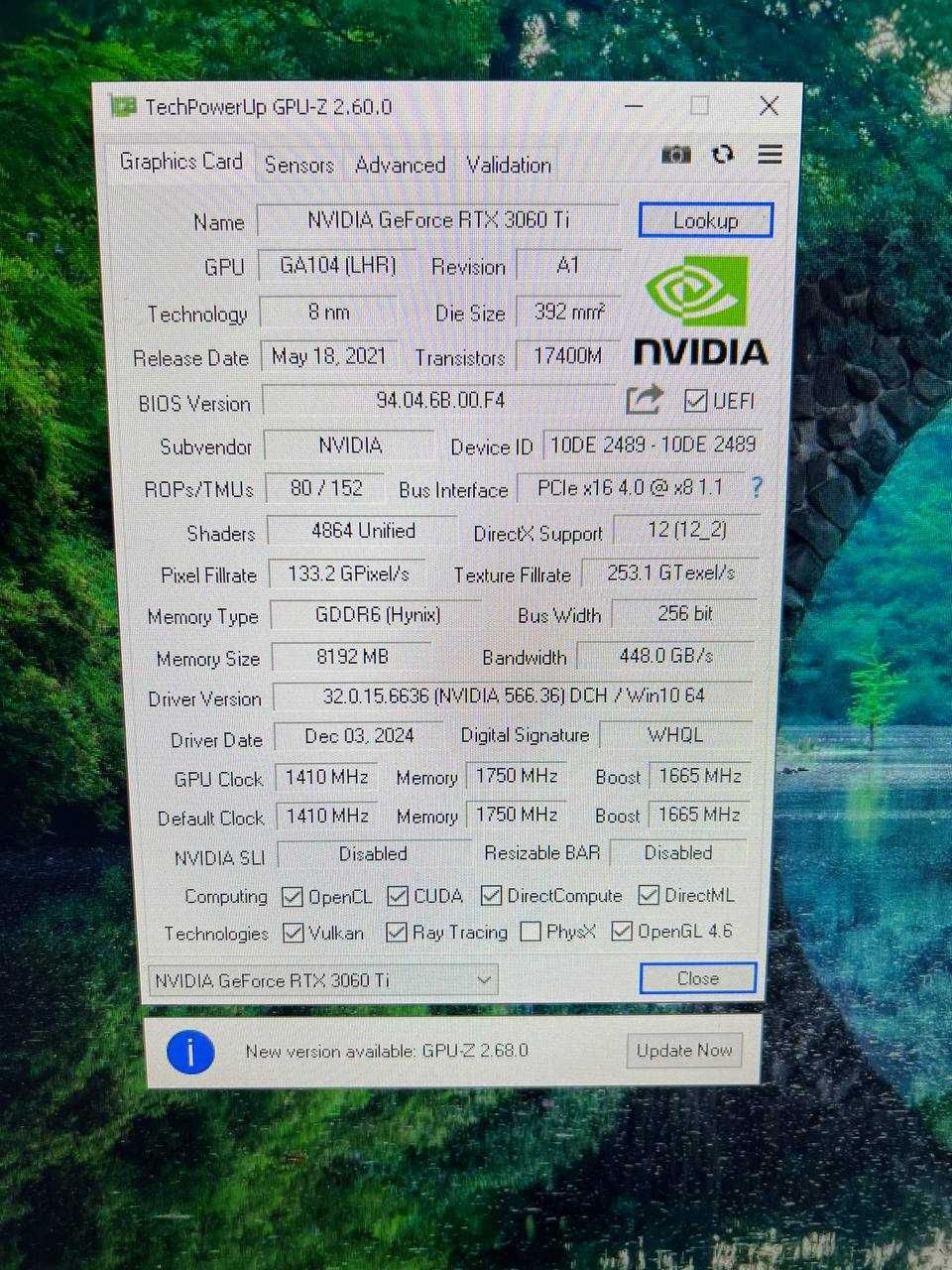 Продам RTX 3060 ti Palit. Різні тести. Пломби на місці.
