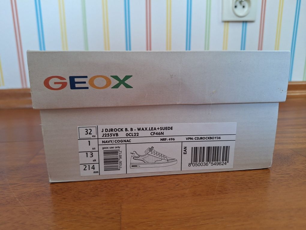 Geox półbuty sneakersy oddychające 32 eleganckie stylowe skórzane