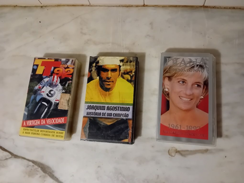 Conjunto de 3 Cassetes Vhs Originais