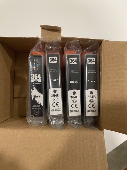 Tinteiros pretos para impressora HP 364XL