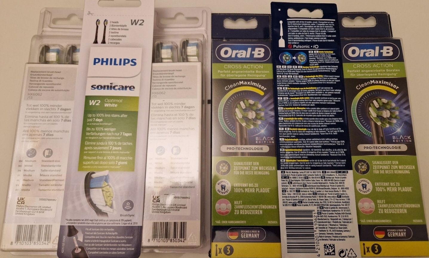 ОРИГИНАЛ насадки Oral-B iO белые и чёрные