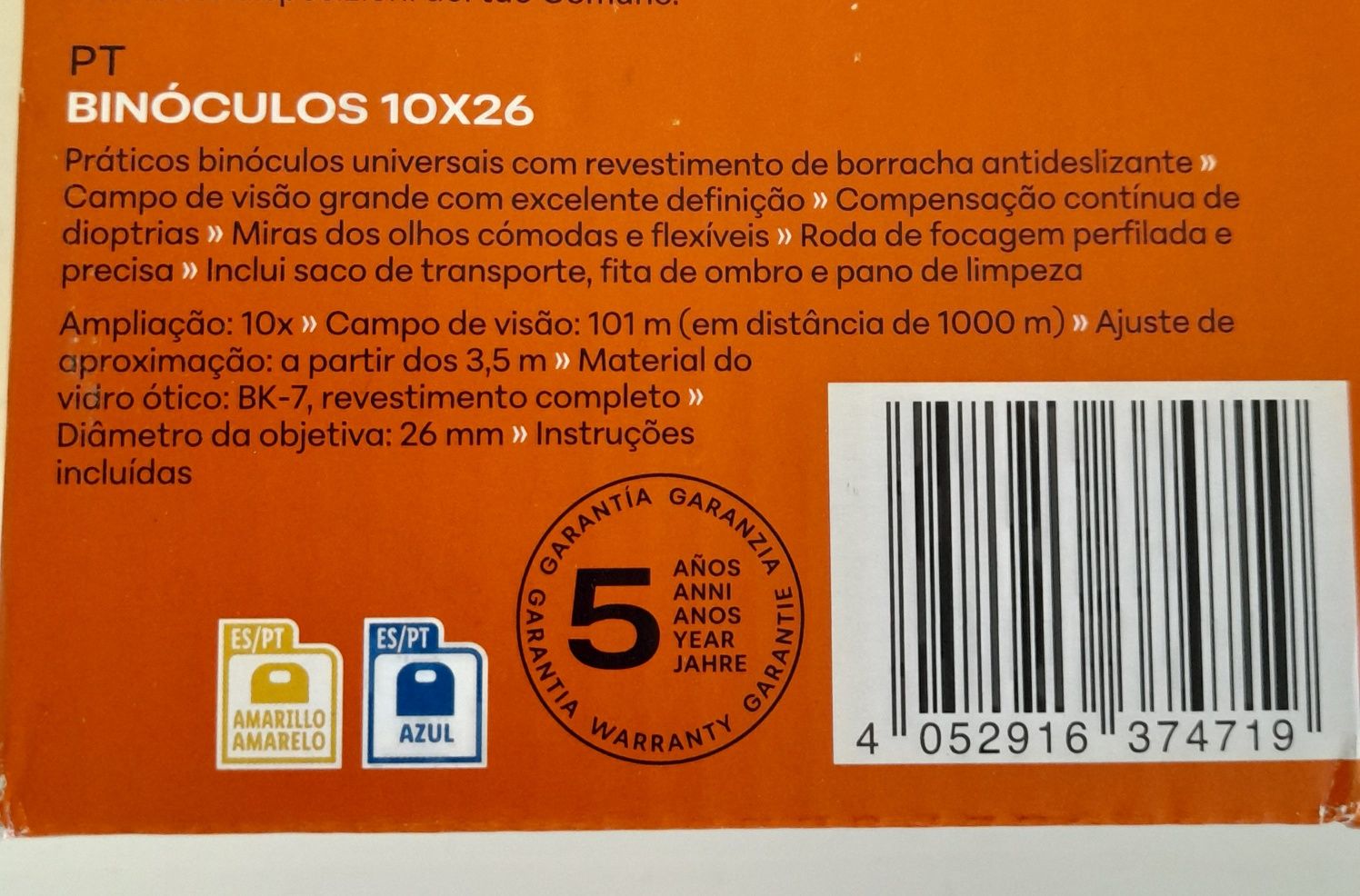 Binóculos novos longo alcance