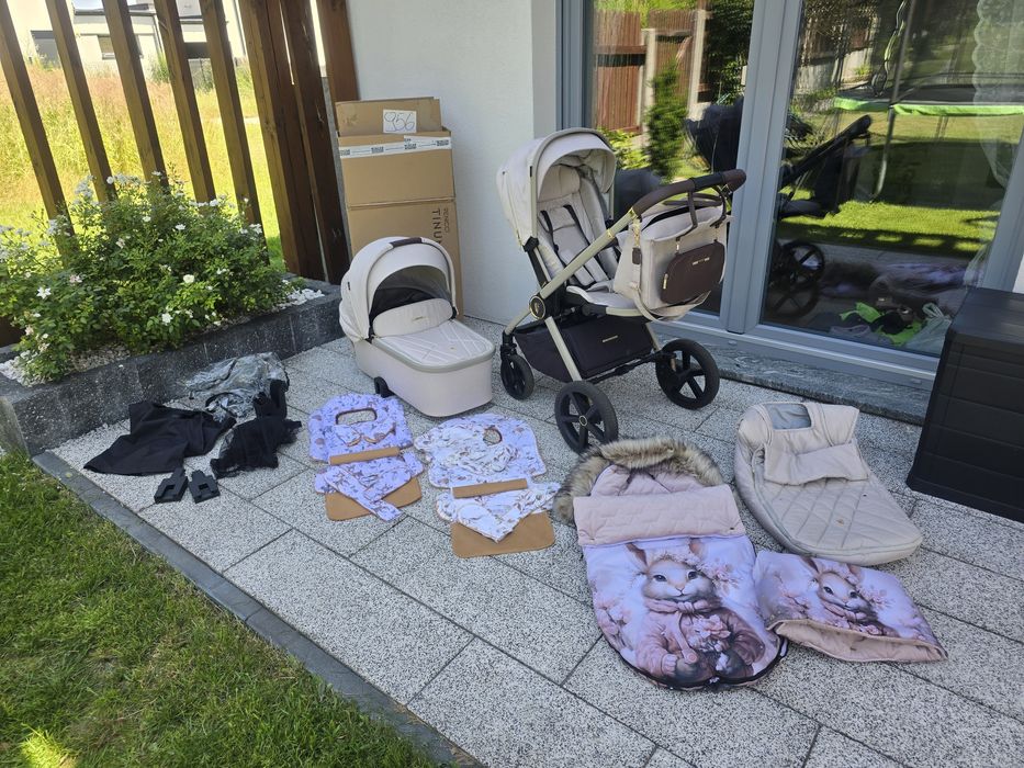 Wozek 2w1 venicci tinum upline stone beige plus dużo gratisow