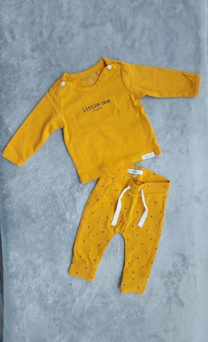Bawełna 95% Komplet musztardowy niemowlak gwiazdki koniczyna Noppies B