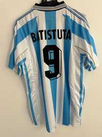Koszulka Piłkarska Argentyna 1998 Retro #9 Batistuta r.2XL