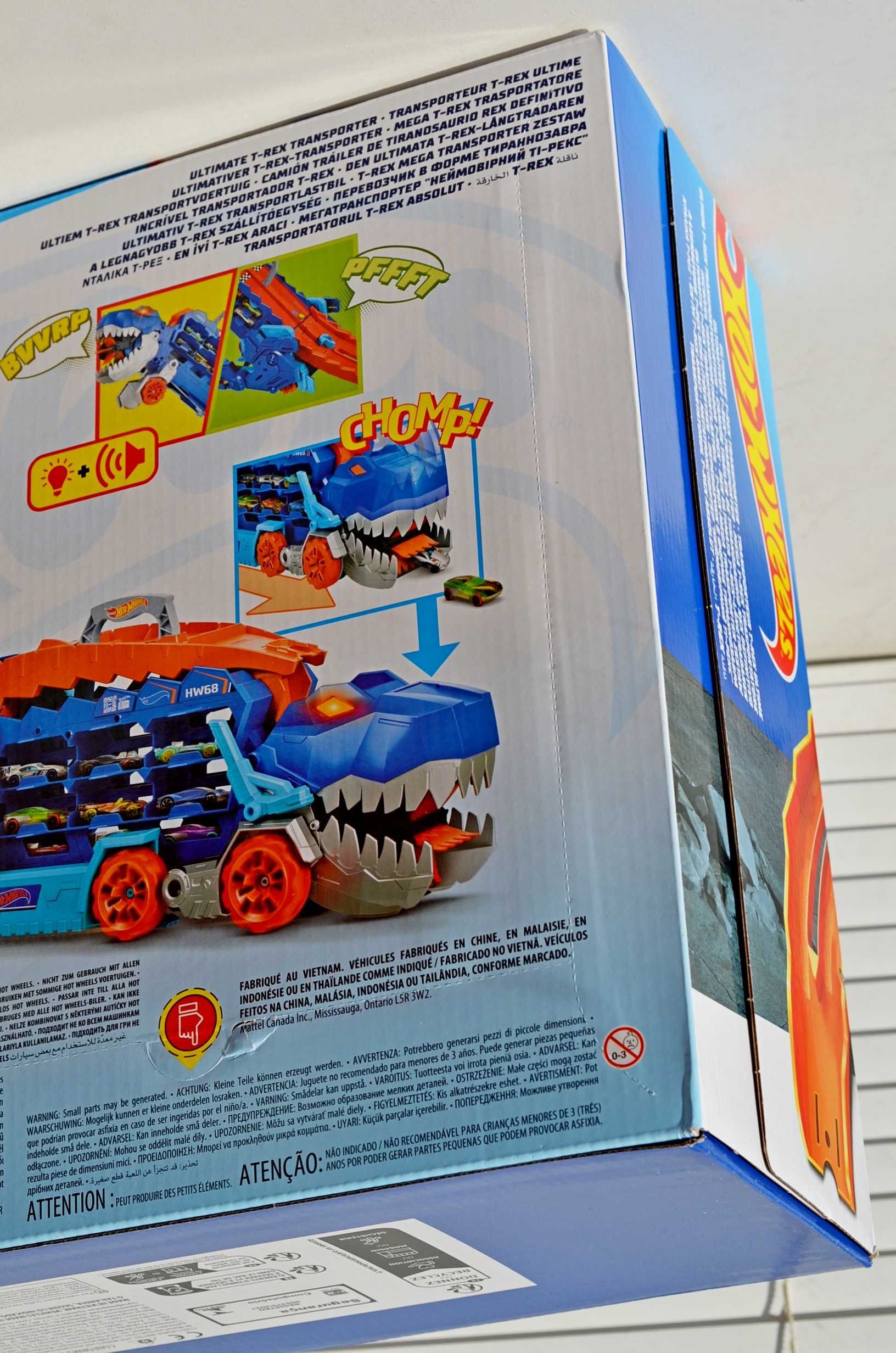 Автовоз Hot wheels ultimate t-rex transporter Мега транспортер Ті Рекс