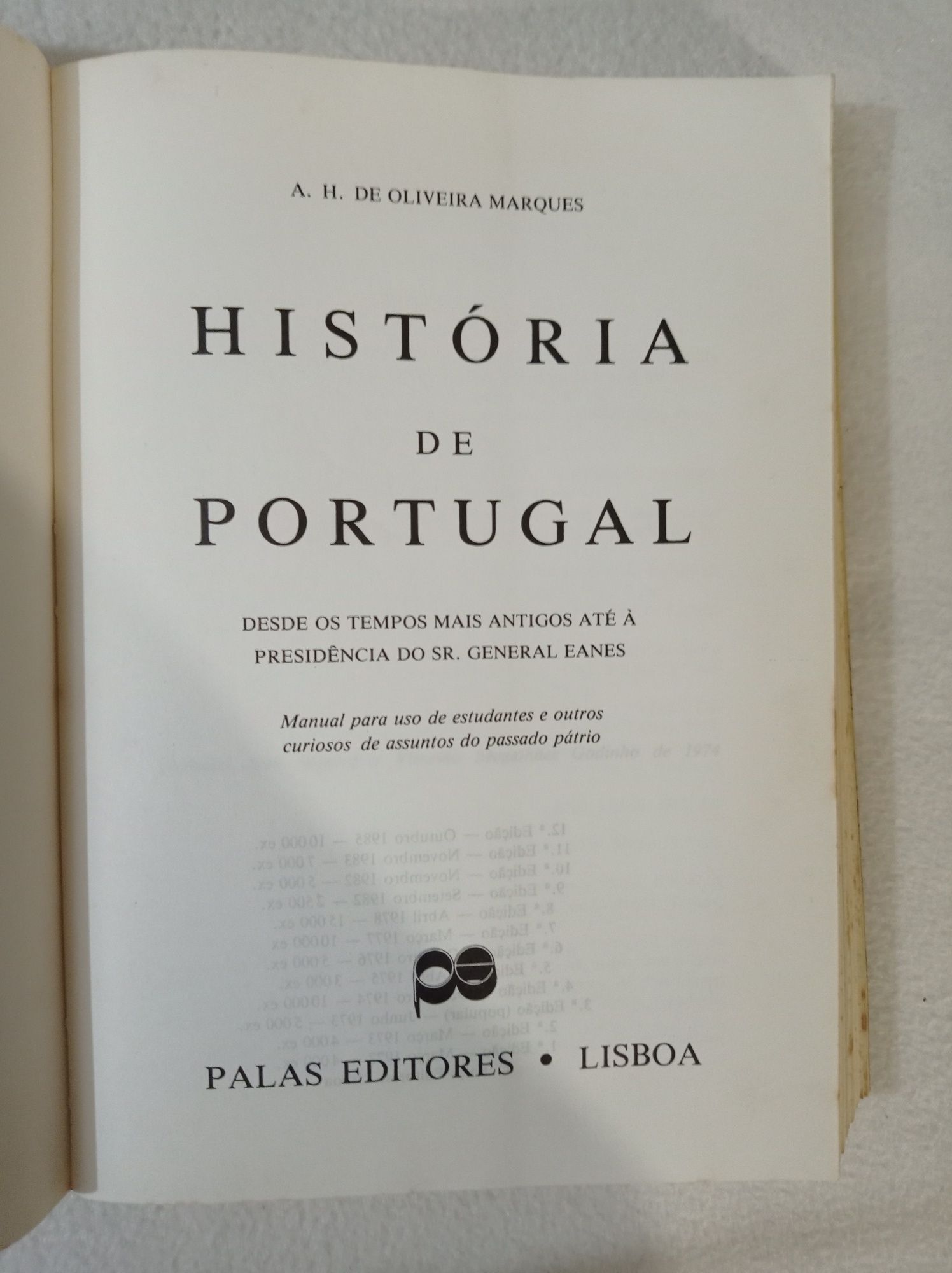 História de Portugal - volume I - A. H. de Oliveira Marques