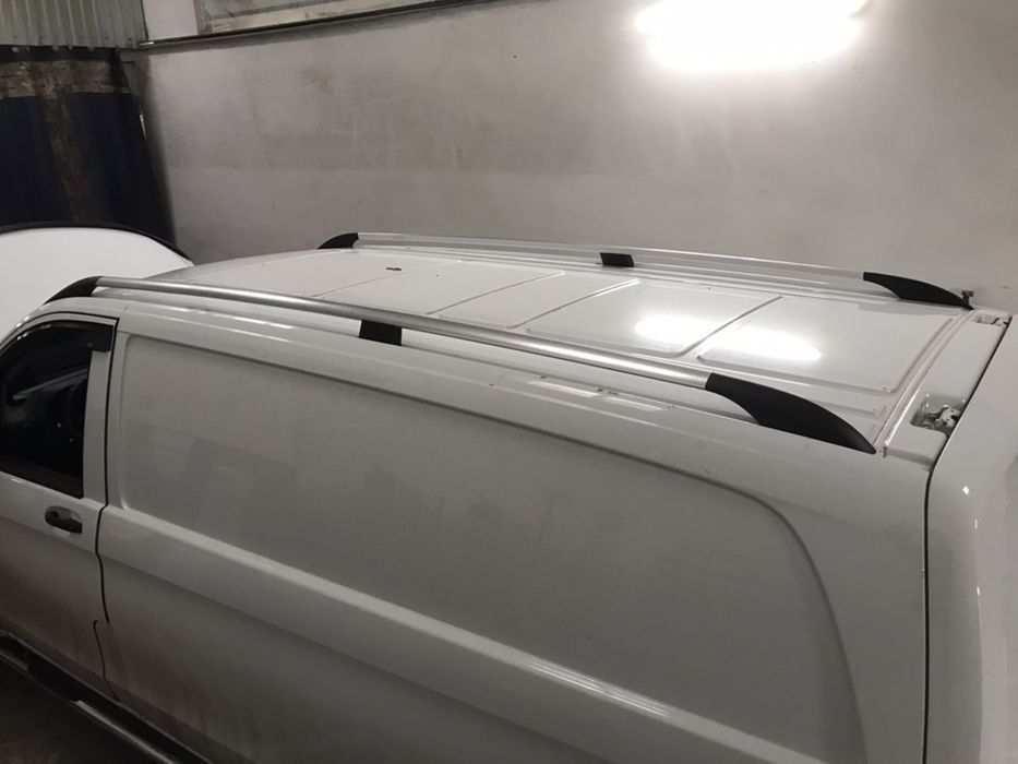 Кенгурятник Mercedes Vito 2003-2010- Рейлинги Подножки Поперечины Хром
