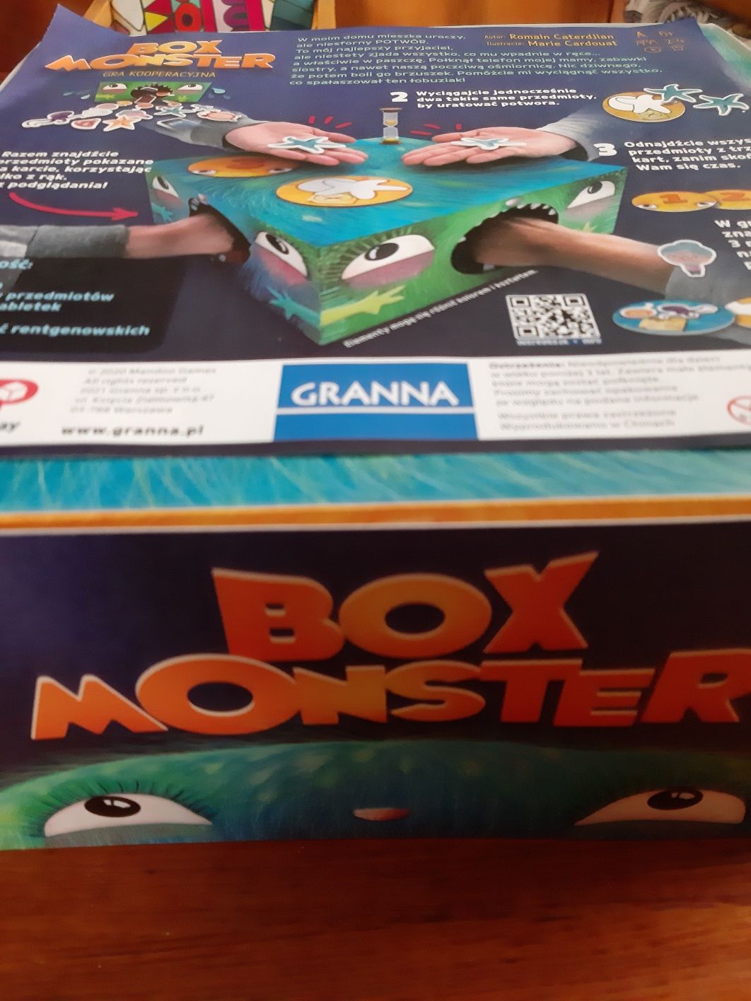 Gra dla dzieci Monster Box, kooperacyjna 6+