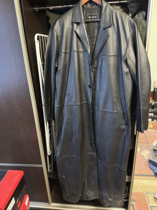 Шкіряний плащ Kurt Muller XXXL
