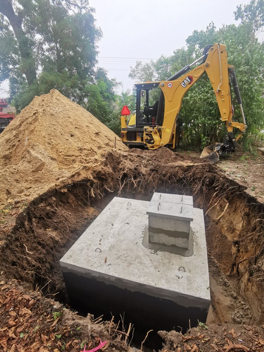 usługi koparko-ładowarka, minikoparka 2,8 t, wiertnica, młot, wywrotka