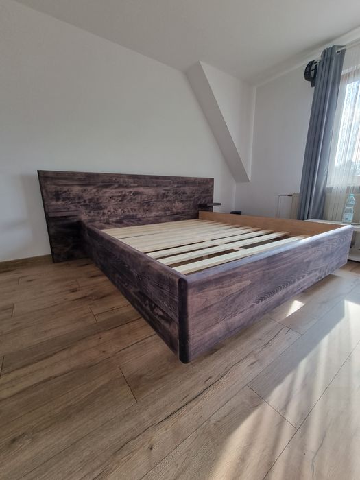 Łóżko drewniane lewitujące *buk/sosna/swierk/jesion/dąb*