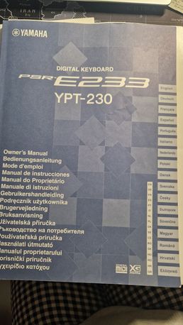 Podręcznik użytkownika Yamaha YPT-230