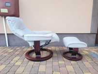 Fotel Stressless z Podnóżkiem Funkcja Relax Oryginalny Design