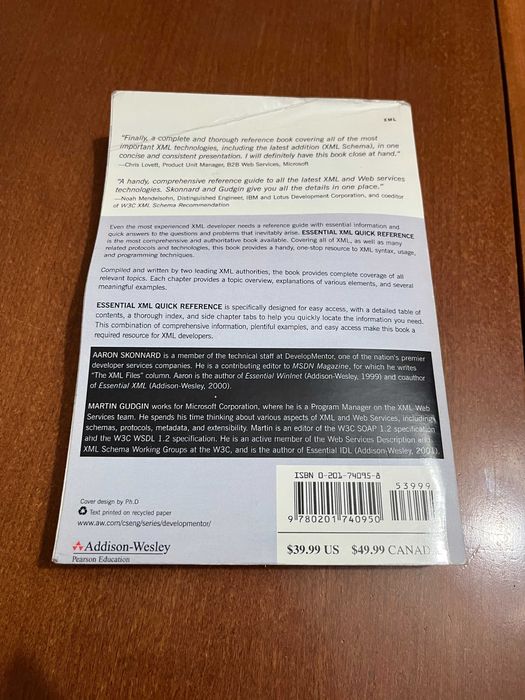 Essential XML Quick Reference