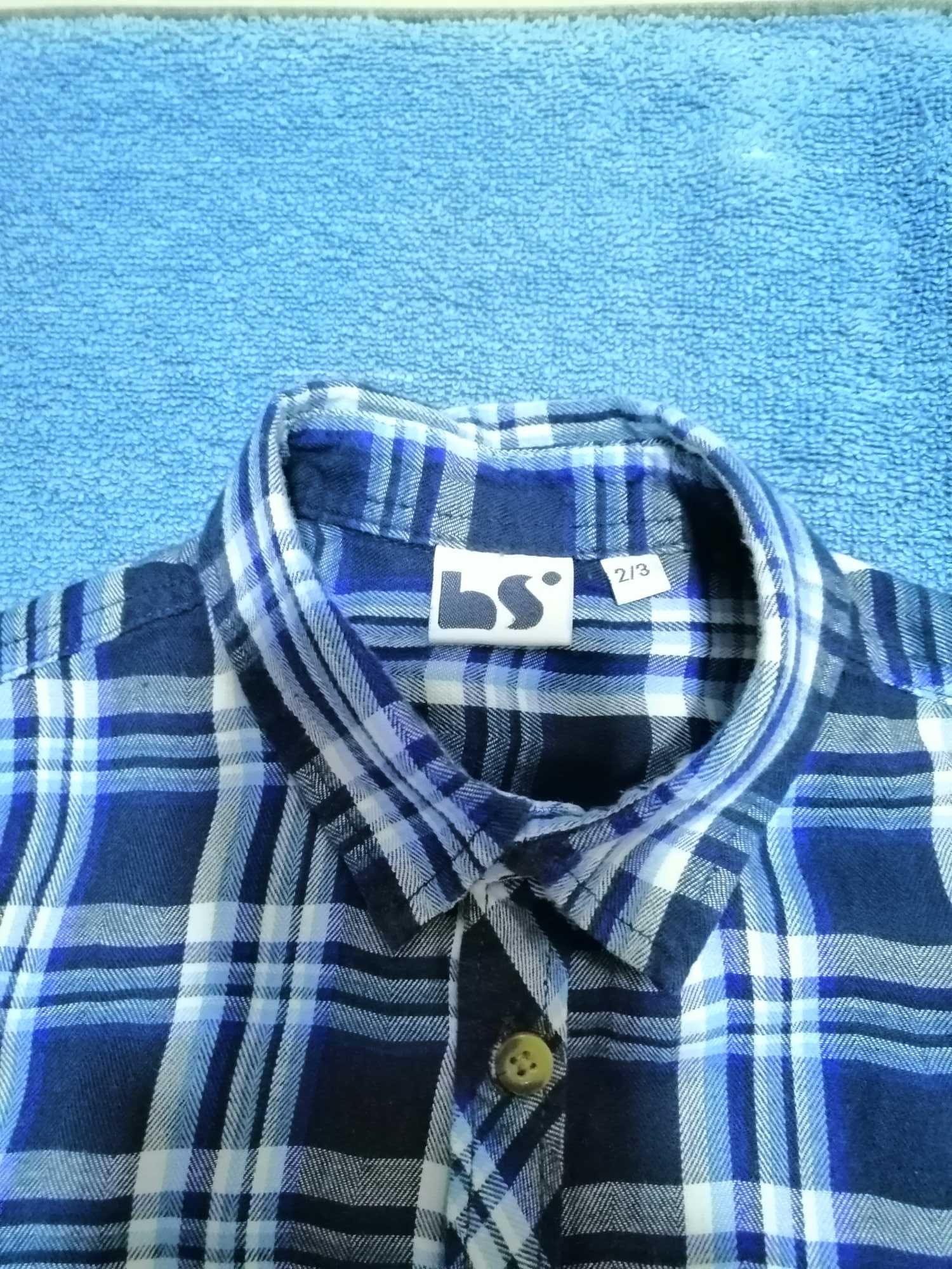 Camisa xadrez, BS, 24-36 meses