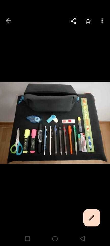 Kit completo para o regresso às aulas – com estojo incluído!