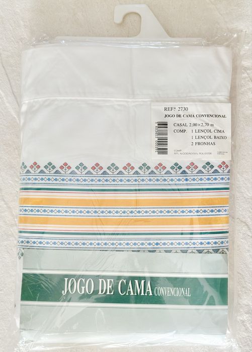 Conjunto de lençóis cama casal NOVOS
