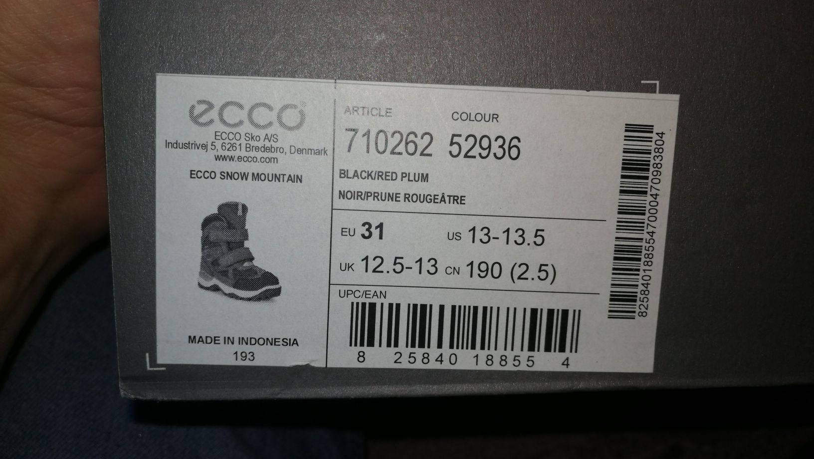 Dziecięce buty zimowe Ecco rozmiar 31