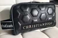 Kosmetyczka czarna monogram Christian Dior eko skórka nowa