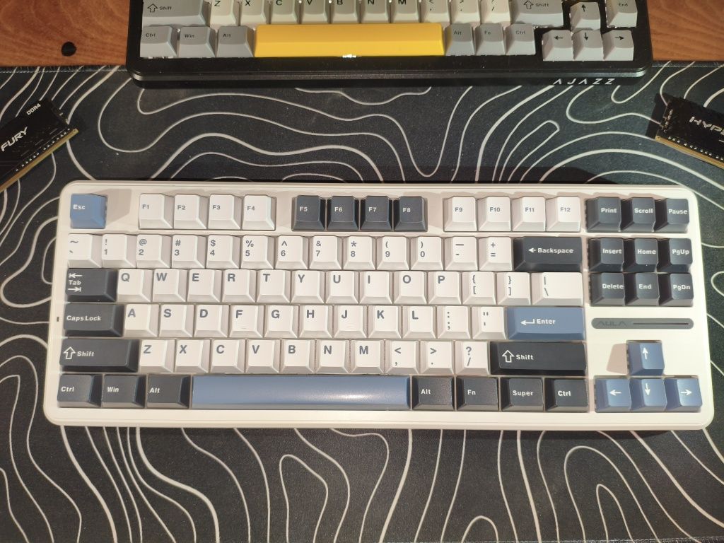 Клавіатура механіка Aula F87 GREY