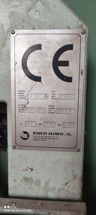 Крайколичкувальний верстат olimpic