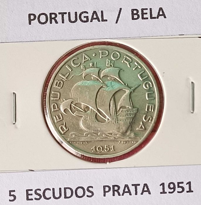 2 Moedas 5 Escudos Prata da 2ª República (Emissão Anual )